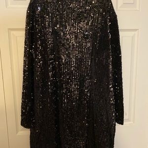 Sequin long sleeve dress